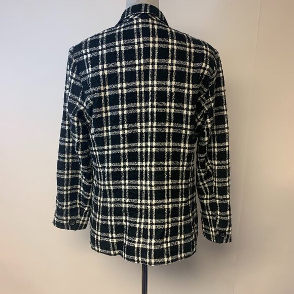 Norton McNaughton Blazer Plaid 90s Preppy Office Business Causal Womens SZ 12P - Picture 3 of 11